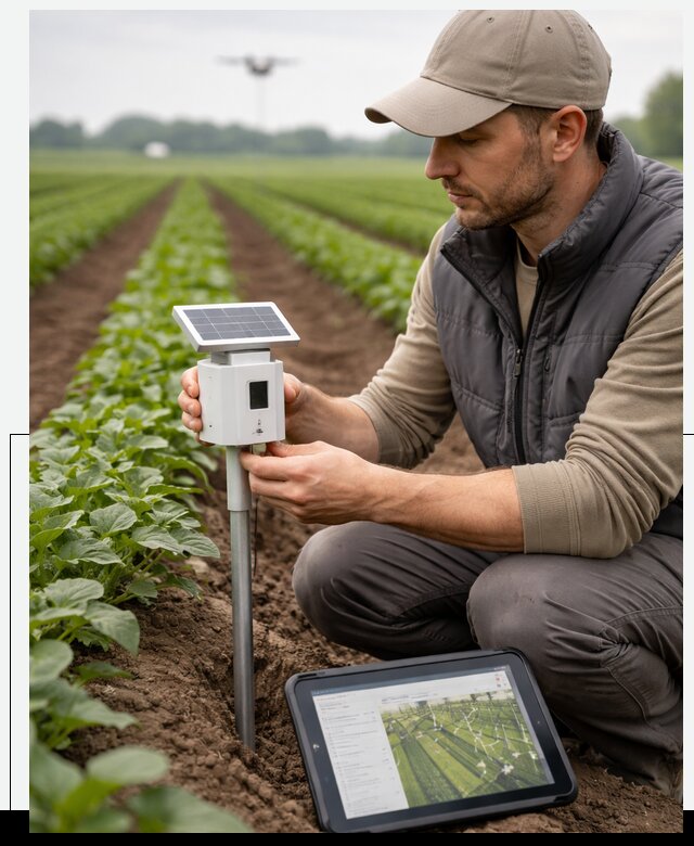 IoT мониторинг сельскохозяйственных полей и контроля в Нальчике